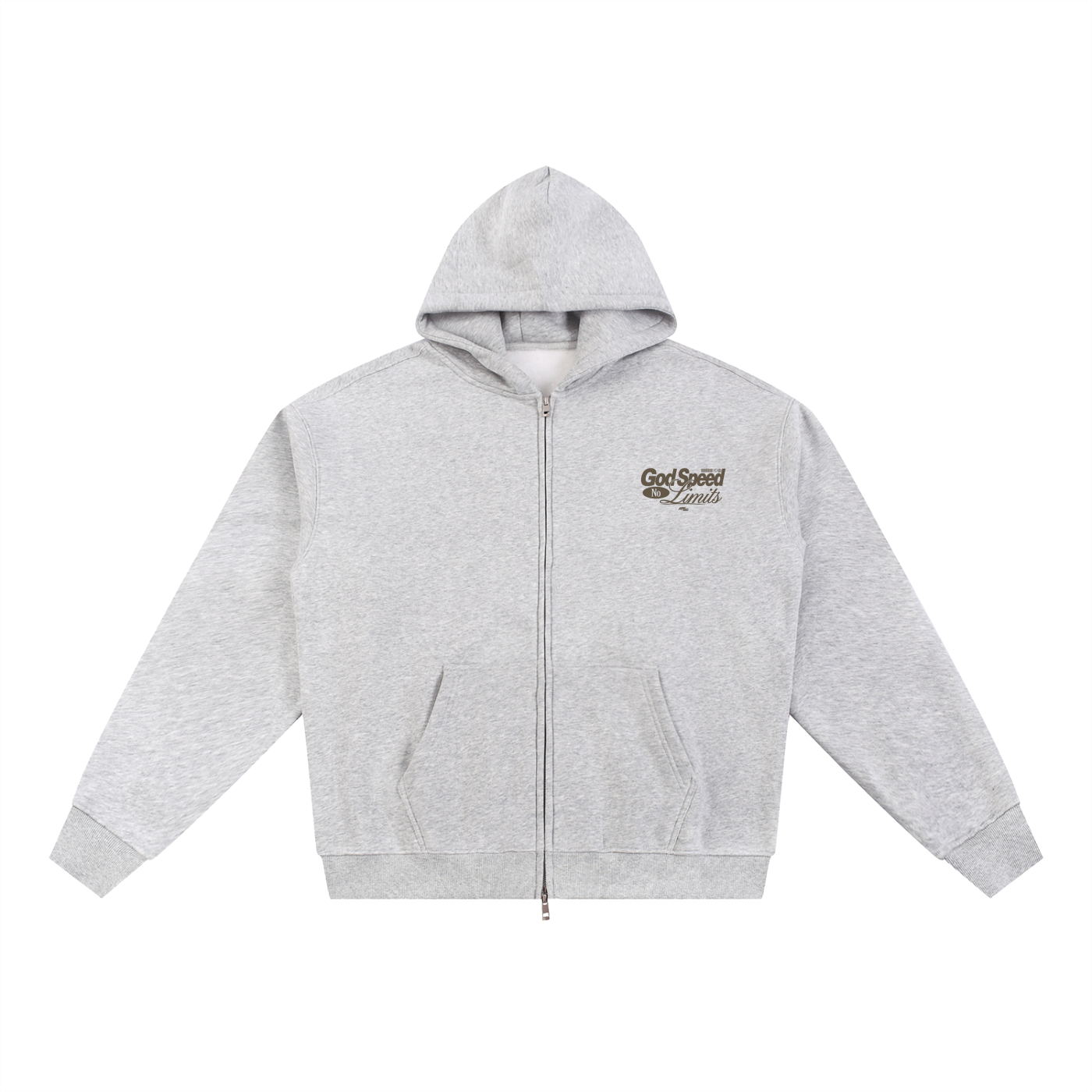 God Speed No Limits Zip-Up Gray